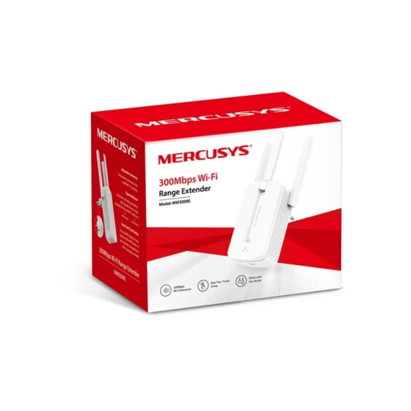 Extensor De Red Mercusys Mw300re / 300 Mbts / 2.4 Ghz / 3 Antenas / Blanco / MW300RE - Image 3