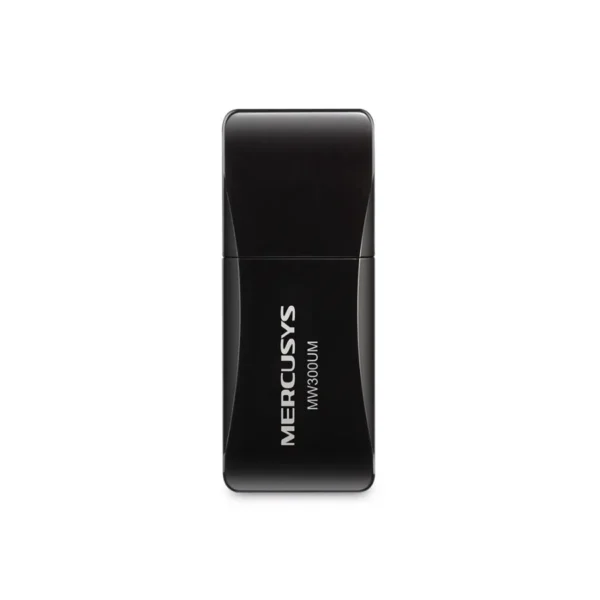 Adaptador Antena Wifi MERCUSYS N300 / USB 2.0 / Inalámbrico / 300Mbps / IEEE 802.11n / Negro / MW300UM - Image 1