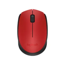 Mouse LOGITECH M170 Rf / Inalámbrico / Pc, Mac / Mini Receptor / Usb 2.0 / 3 Botones / Batería AA / Rojo Con negro / 910-004941