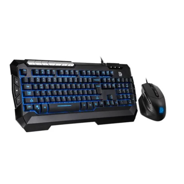 Kit De Teclado Y Mouse Gamer THERMALTAKE Commander V2 / Rgb / Multimedia / 2500 Dpi / Usb / Iluminación De 3 Colores / Negro - Image 1