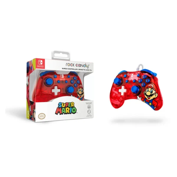 Control Para Nintendo Switch Rock Candy Mario Punch / Alámbrico / Rojo/Azul / PDP - Image 8