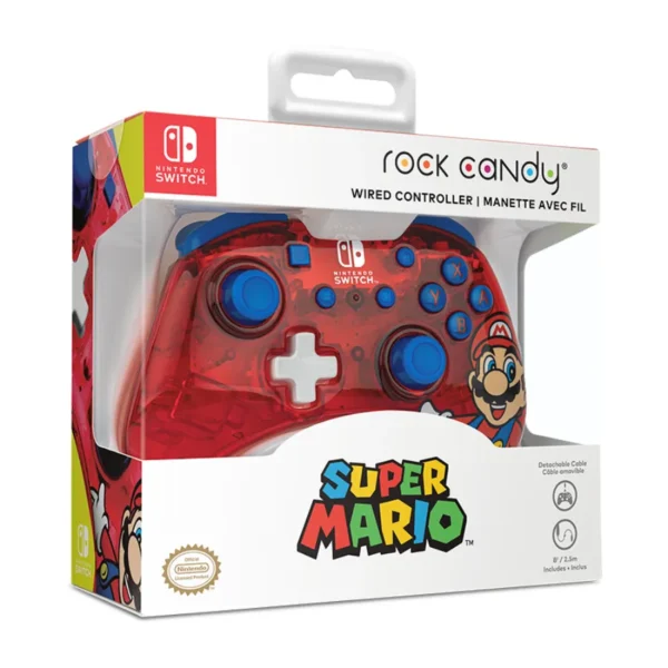 Control Para Nintendo Switch Rock Candy Mario Punch / Alámbrico / Rojo/Azul / PDP - Image 9
