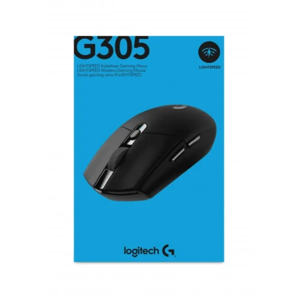 Mouse Gamer LOGITECH G305 LIGHTSPEED/ Inalámbrico Usb / 12000 Dpi / 6 Botones Programables / Negro - Image 8