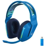 Diadema Gaming Logitech G733 / Inalámbrico / Iluminación RGB Lightsync / Micrófono Desmontable / Batería Recargable / Azul