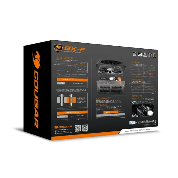 Fuente De Poder Cougar GEX750 / 80 Plus Bronze / Full Modular / ATX / 4+4 CPU / 20+4 Pin / x2 6+2 Pci-e / SATA / Negro - Image 11