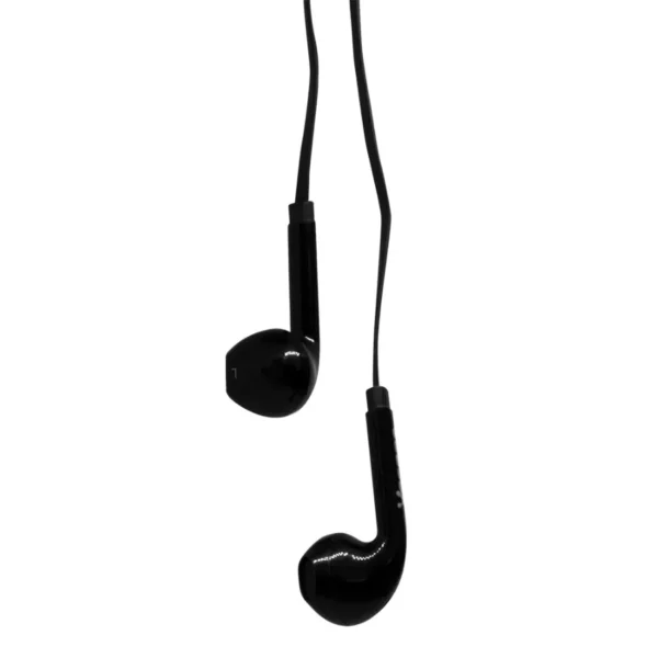 Audífono VORAGO Ep-201 / Alámbrico / Intrauriculares con Micrófono / 3.5mm / Cable 120cm / Negro / AU-365873 - Image 3