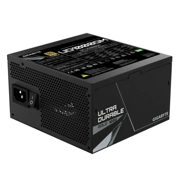 Fuente De Poder GIGABYTE / 1000W / Modular / 80 Plus Gold / 20+4 Pines / Cpu 4+4 / Pci-E 6+2 / Sata / Negro - Image 3
