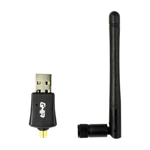 Adaptador Antena Wifi GHIA / Usb 2.0 / Inalámbrico / 300 Mbps / Alta Velocidad / Con Antena / Negro / GNW-U4 - Image 2