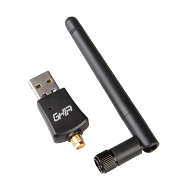 Adaptador Antena Wifi GHIA / Usb 2.0 / Inalámbrico / 300 Mbps / Alta Velocidad / Con Antena / Negro / GNW-U4 - Image 3