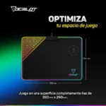Mousepad OCELOT Gaming OMPR01 / LED / Alámbrico / Usb / 35CM X 25CM / A prueba de derrames de líquido / Negro / OMPR01 - Image 5