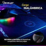 Mousepad OCELOT Gaming OMPR01 / LED / Alámbrico / Usb / 35CM X 25CM / A prueba de derrames de líquido / Negro / OMPR01 - Image 6