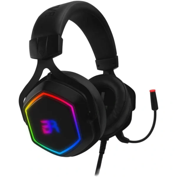 Diadema Balam Rush Gaming Hesix Spectrum RGB 7.1 / Micrófono Desmontable / Conexion Usb / 2.1Metros / Negro - Image 1