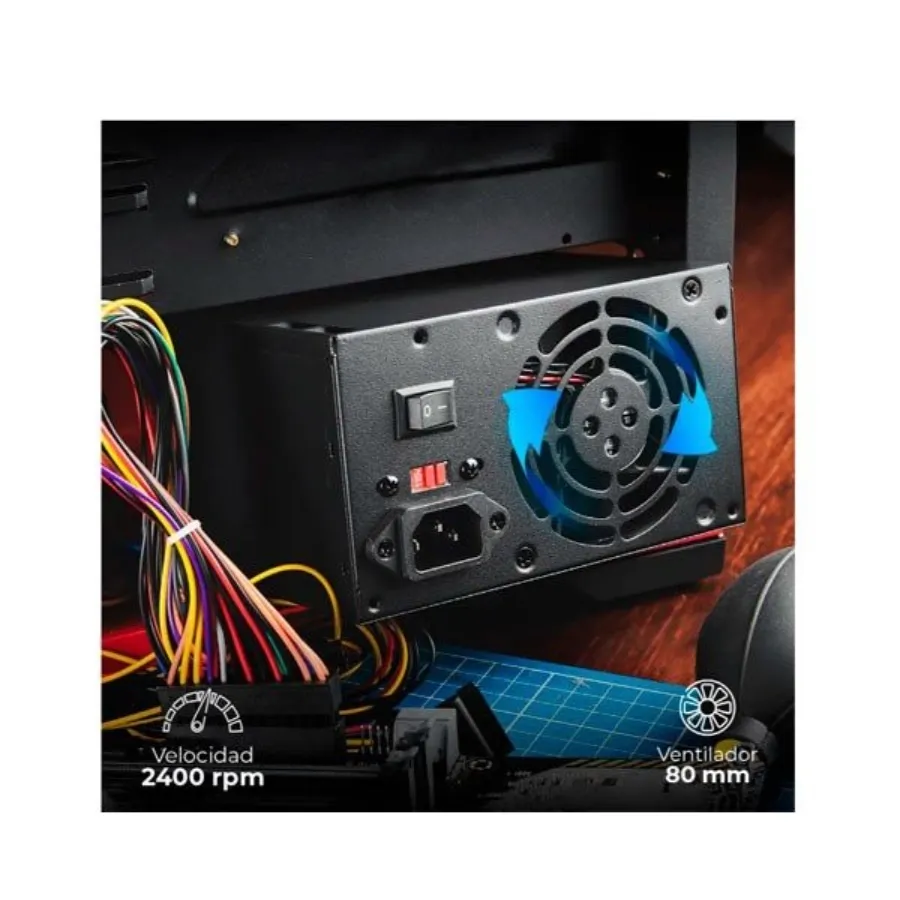 Fuente De Poder Acteck Blazar Ft210 / 500w / Atx / 24 Pin / CPU 4 PIN ...
