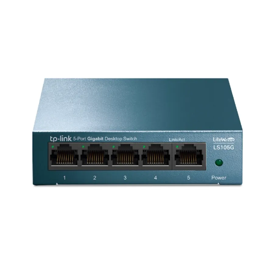 LS105G_UN_1.0_overview_01_normal_1560909097707l Switch GIGABIT TP-LINK LS105G / 5 puertos 10/100/1000Mbps / No Administrable / CE, FCC, RoHS / Para Sobremesa / Cubierta Metálica - Imagen 1