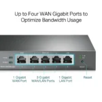 Ruteador Tp-link TL-R605 / Alámbrico / 4 Puertos / RJ-45 / 1 Puerto LAN, 3 Puertos WAN / Gris Metal - Image 5