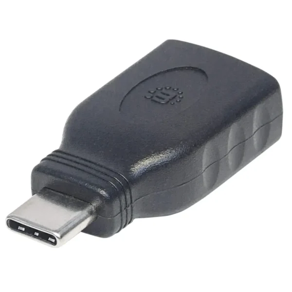 Adaptador MANHATTAN / Usb C Macho - Usb A Hembra / Velocidades Hasta 5Gbps / Negro - Image 1