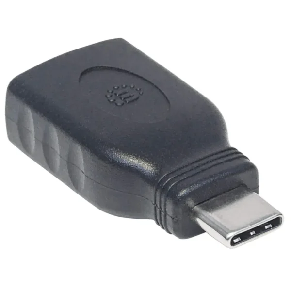 Adaptador MANHATTAN / Usb C Macho - Usb A Hembra / Velocidades Hasta 5Gbps / Negro - Image 2
