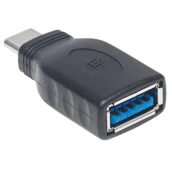 Adaptador MANHATTAN / Usb C Macho - Usb A Hembra / Velocidades Hasta 5Gbps / Negro - Image 4
