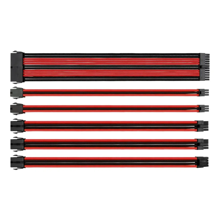 1 Kit de Extensión Eagle Warrior ACCABLEFAP301EGW / PSU / Macho-Hembra / Negro-Rojo - Imagen 1