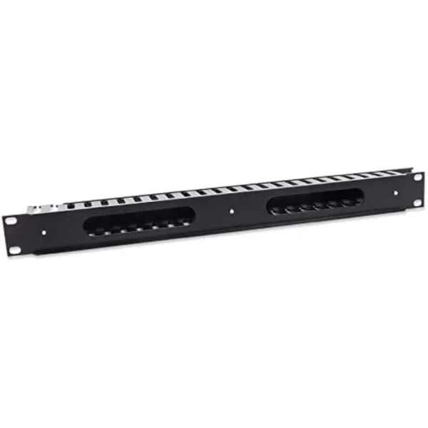 Organizador de Cables Intellinet 169950 / 500g / 19" / 1U / Plástico / Negro / 169950 - Image 1