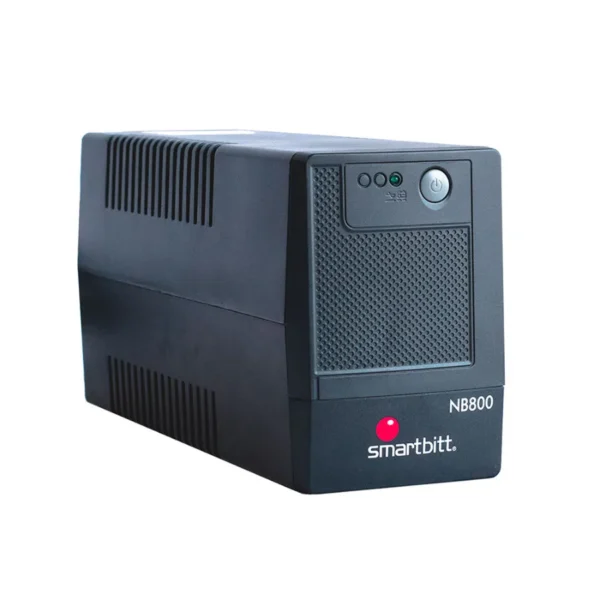 No Break SMARTBITT SBNB800 / 800VA / 400W / 6 Contactos / 25MIN De Respaldo / Negro - Image 1