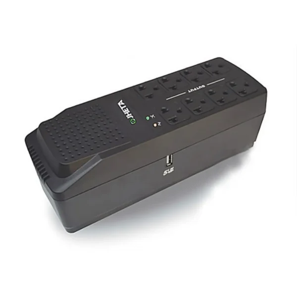 Regulador JHETA AVR-1200 / 1200VA / 600W / 8 Contactos / Negro / 822122-01 - Image 2