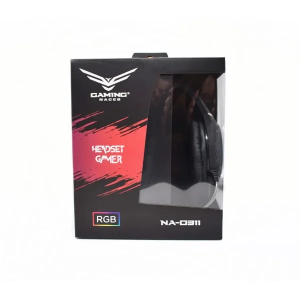 Diadema Gaming Naceb NA-0311 / Alámbrico / 3.5Mm x2, Usb / Micrófono Omnidireccional / Rgb / Negro - Image 5