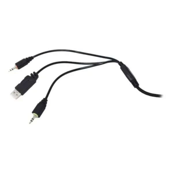 Diadema Gaming Naceb NA-0311 / Alámbrico / 3.5Mm x2, Usb / Micrófono Omnidireccional / Rgb / Negro - Image 6