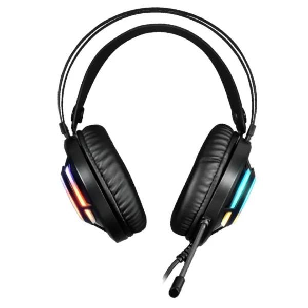 Diadema Gaming Gamdias HEBE E3 / Alámbrico / 3.5 Mm, Usb / Micrófono Omnidireccional / RGB / Negro - Image 3