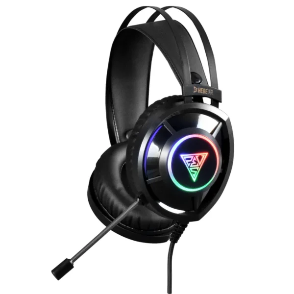 Diadema Gaming Gamdias HEBE E3 / Alámbrico / 3.5 Mm, Usb / Micrófono Omnidireccional / RGB / Negro - Image 1