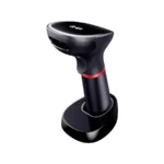 Lector De Códigos De Barras GHIA 2D / Inalámbrico / Bluetooth / Receptor Usb / Base De Carga / Compatible Con QR / Negro / GSW2