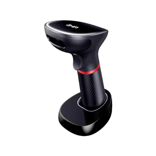 Lector De Códigos De Barras GHIA 2D / Inalámbrico / Bluetooth / Receptor Usb / Base De Carga / Compatible Con QR / Negro / GSW2 - Image 1