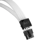Extensión De Cable XPG Prime ARGB Para GPU / 8 Pines VGA (6+2) / 16 AWG / Dos Alargadores Incluidos / Funda de Fibra Óptica Ultra Densa / Blanco - Image 3