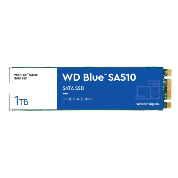SSD M.2 WD BLUE SA510 1TB / 2280 / Lectura 560 Mb/S / Escritura 520 Mb/S / 3D NAND / WDS100T3B0B - Image 1