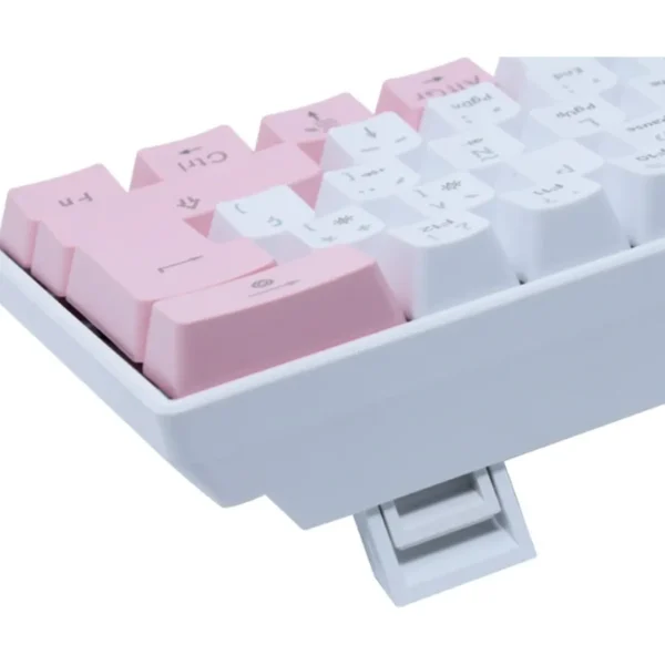 Teclado Mecánico OCELOT  RGB / 60% / Switch Blue / Alámbrico / USB-A, USB-C / Win, Mac, Xbox, Play Station / Español / Blanco Con Rosa - Image 3