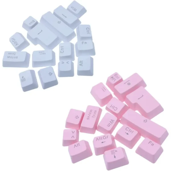 Teclado Mecánico OCELOT  RGB / 60% / Switch Blue / Alámbrico / USB-A, USB-C / Win, Mac, Xbox, Play Station / Español / Blanco Con Rosa - Image 6