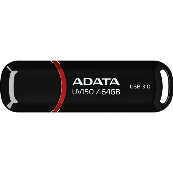 Memoria Usb Adata 64GB Dashdrive Uv150 / 3.1 Gen 1 / Factor De Forma Tapa / Color Negro (auv150-64g-rbk) - Image 1