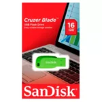 Memoria USB SanDisk Cruzer Blade / 16GB / USB 2.0 / Verde / SDCZ50C-016G-B35GE - Image 2
