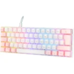 Teclado Mecánico OCELOT  RGB / 60% / Switch Blue / Alámbrico / USB-A, USB-C / Win, Mac, Xbox, Play Station / Español / Blanco Con Rosa - Image 2