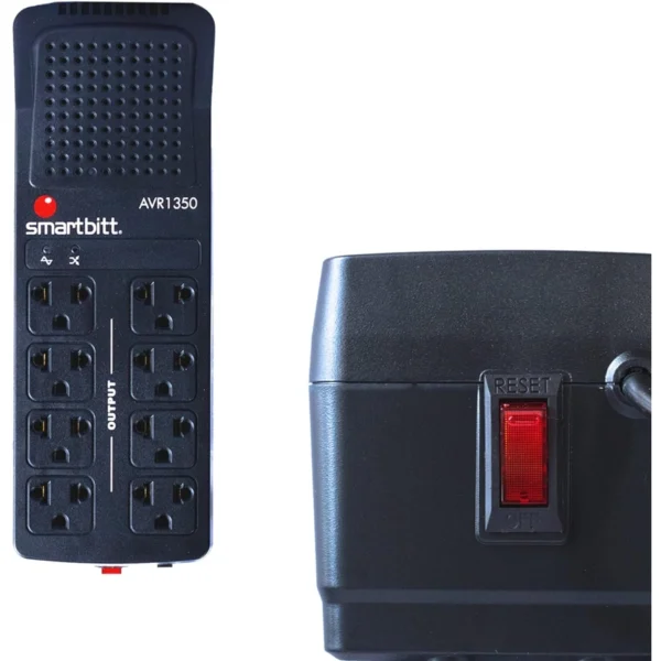 Regulador Smartbitt 1350 Automático / 675 W / 8 Contactos / Protección Telefónica / Supresor De Picos - Image 5