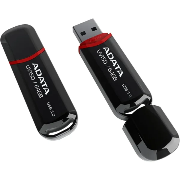 Memoria Usb Adata 64GB Dashdrive Uv150 / 3.1 Gen 1 / Factor De Forma Tapa / Color Negro (auv150-64g-rbk) - Image 2