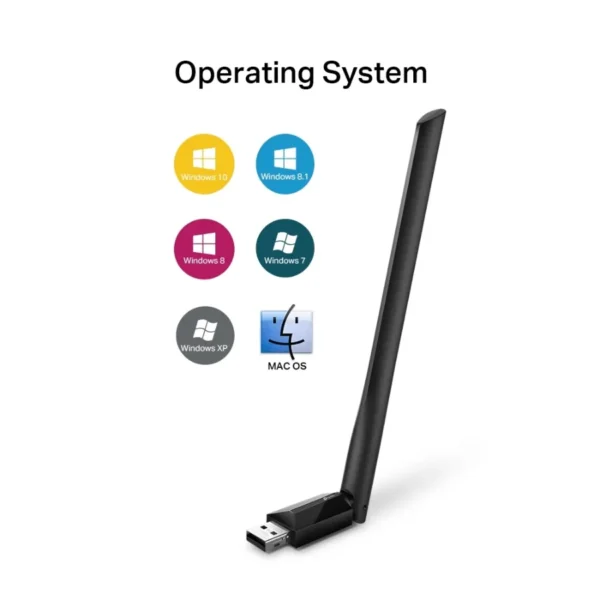 Adaptador Antena Wifi TP-Link ARCHER T2U PLUS / USB / WLAN / 600Mbit/s / Doble Banda 2.4GHz-5GHz / 5dBi / Negro - Image 3