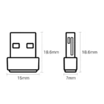Adaptador Antena Wifi  TP-LINK Archer T2u / Nano Usb / AC600 / Inalámbrico / Doble Banda 5Ghz, 2.4Ghz / Negro / ARCHER T2U NANO / Negro - Image 4