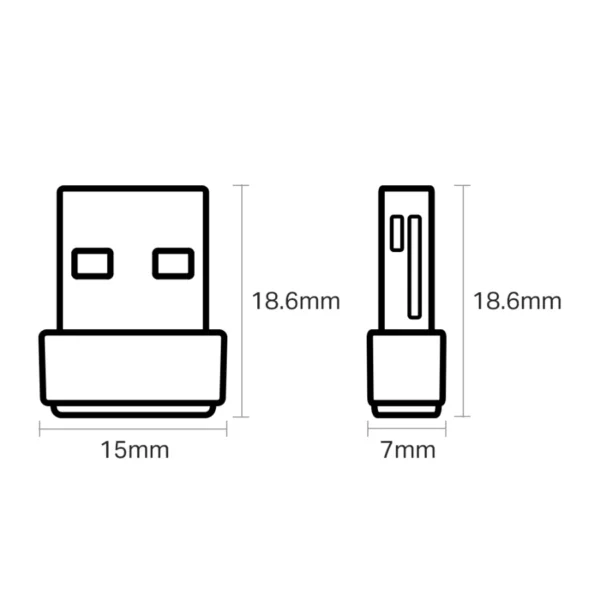 Adaptador Antena Wifi  TP-LINK Archer T2u / Nano Usb / AC600 / Inalámbrico / Doble Banda 5Ghz, 2.4Ghz / Negro / ARCHER T2U NANO / Negro - Image 4