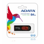 Memoria Adata 64Gb / Usb 2.0 / C008 / Retractil Negro-Rojo - Image 2