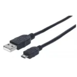 Cable MANHATTAN / Usb 2.0 Tipo A - Micro Usb / 50cm / Negro / 325677