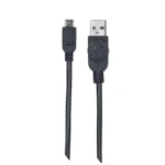 Cable MANHATTAN / Usb 2.0 Tipo A - Micro Usb / 50cm / Negro / 325677 - Image 3