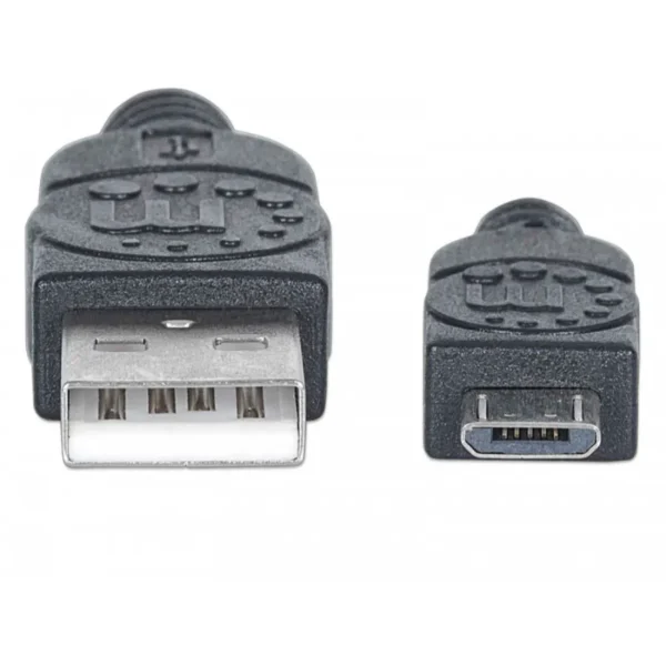 Cable MANHATTAN / Usb 2.0 Tipo A - Micro Usb / 50cm / Negro / 325677 - Image 5