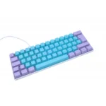 Teclado Gamer Mecánico Ocelot CANDY BLUE 60-OC / Alámbrico / 60% / RGB / Switch Blue / Usb A, Usb C / 1.5M / Inglés / Azul Con Morado