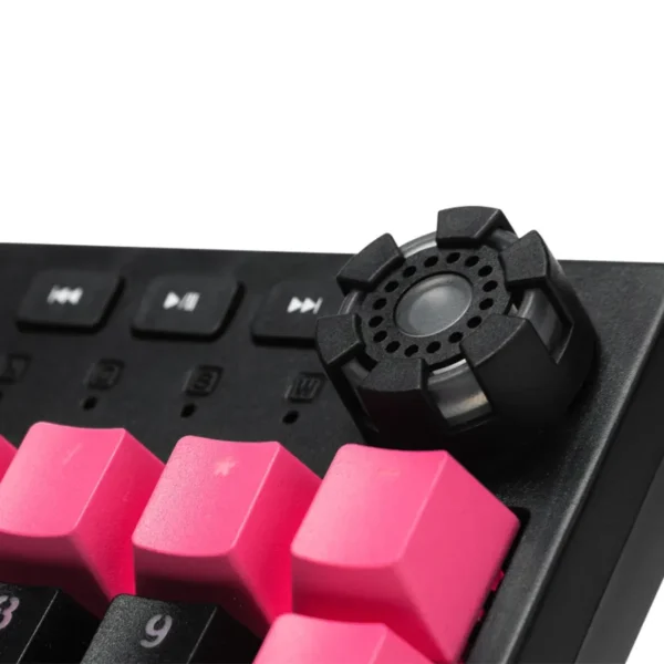 Teclado Gamer Mecánico Ocelot OGMK04 / Alámbrico / USB / RGB / Switch Blue / 1.5M / Español / Negro Con Magenta - Image 4